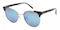 Maria Black (Blue Mirror-coating) Round Metal Sunglasses
