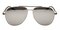 Augusta Silver (Silver Mirror-coating) Aviator Metal Sunglasses