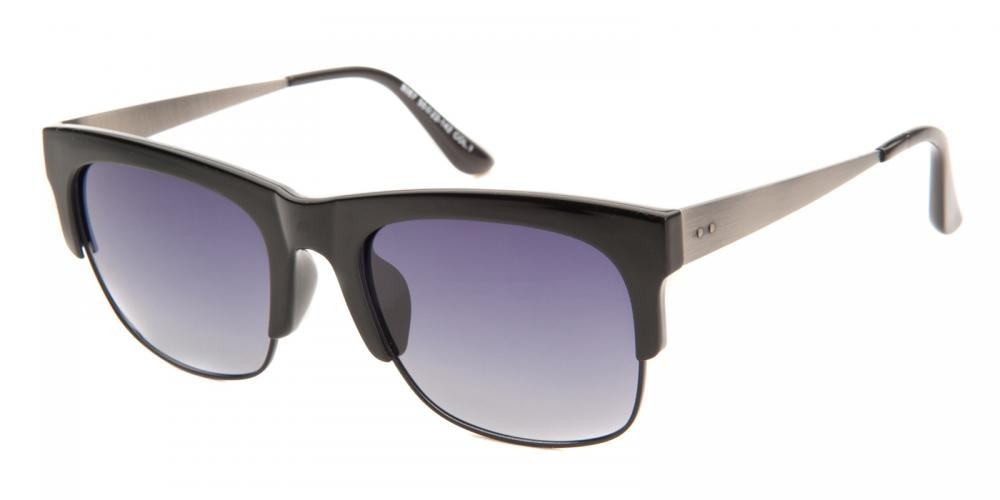 Taylor Black Square Plastic Sunglasses