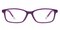 Kai Purple Rectangle Silica-gel Eyeglasses