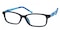 Kai Blue Rectangle Silica-gel Eyeglasses