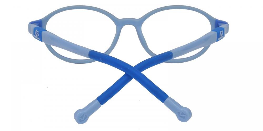Maggie Blue Oval Silica-gel Eyeglasses