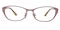 Hedda Pink Cat Eye Metal Eyeglasses