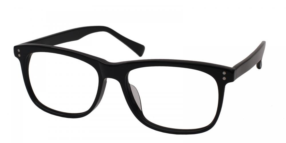 Tacoma Black Classic Wayframe Acetate Eyeglasses