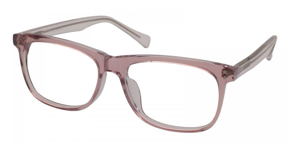 Tacoma Pink/Crystal Classic Wayframe Acetate Eyeglasses