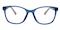 Hutchinson Blue/White Classic Wayframe Plastic Eyeglasses