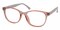Hutchinson Pink/White Classic Wayframe Plastic Eyeglasses