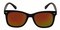 Berkeley MBlack (Orange Mirror-coating) Classic Wayframe Plastic Sunglasses