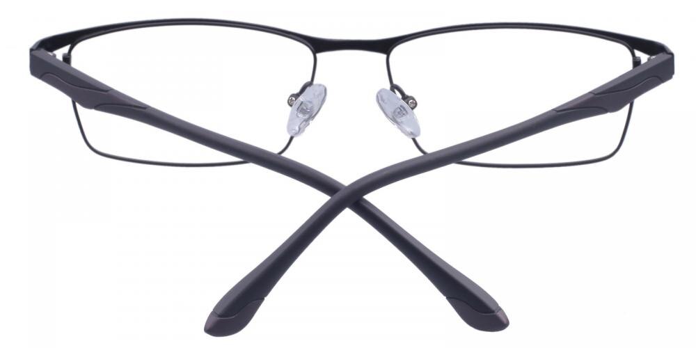 Conrad Black Rectangle Titanium Eyeglasses