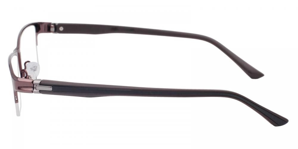 Benjamin Brown Rectangle Titanium Eyeglasses