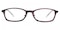 Blanche Purple/Crystal Oval Acetate Eyeglasses