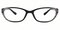 Gemma Black Rectangle Plastic Eyeglasses