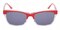 Charleville Red/Crystal Rectangle Acetate Sunglasses