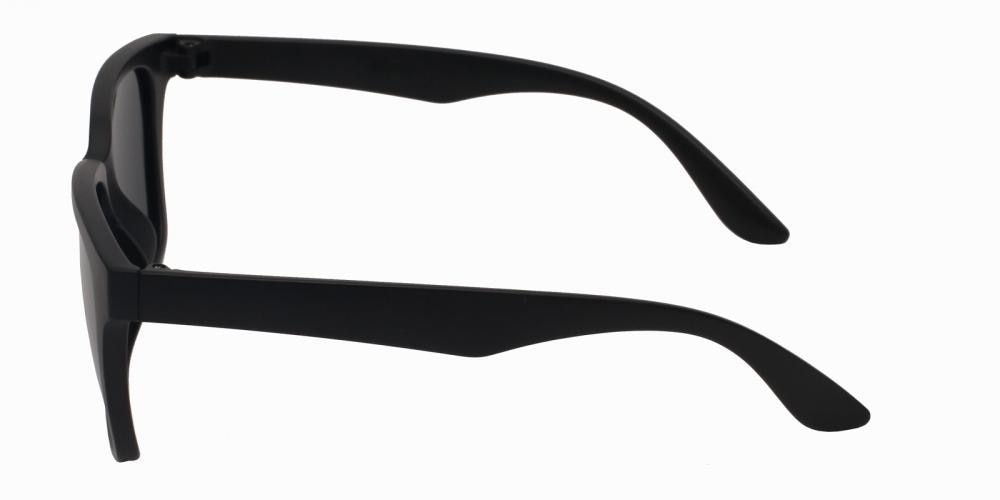 Evansville Mblack Classic Wayframe Plastic Sunglasses