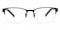 Beck Gunmetal Oval Titanium Eyeglasses