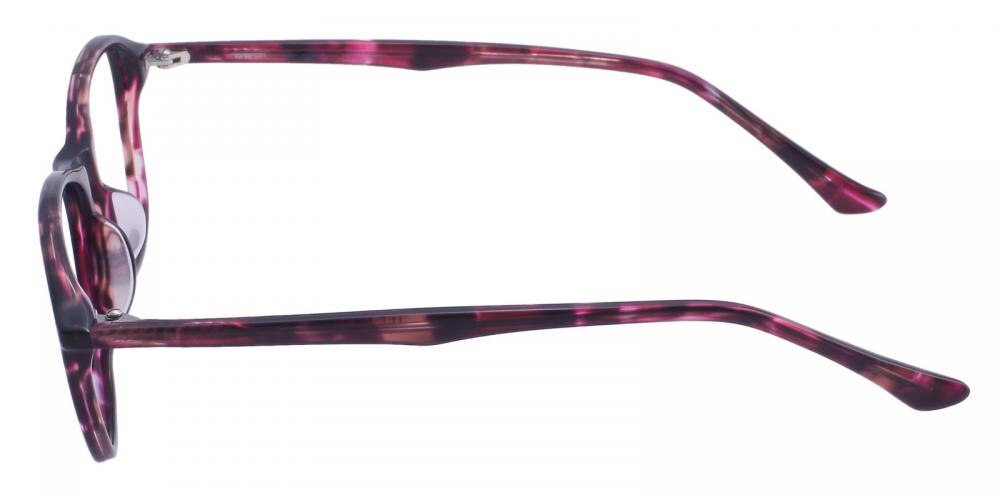 Doreen Purple Tortoise Classic Wayframe Acetate Eyeglasses