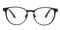 Rome Black Round Titanium Eyeglasses