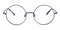 Brunswick Blue Round Metal Eyeglasses