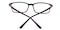 Battle Black/Purple Rectangle TR90 Eyeglasses