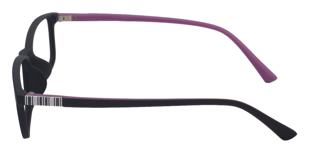 Battle Black/Purple Rectangle TR90 Eyeglasses