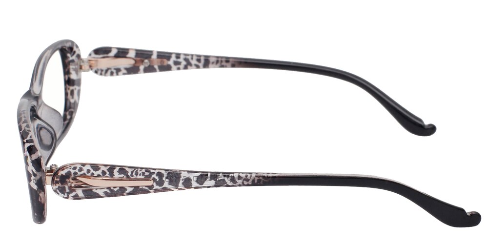 Darlene Black Rectangle Plastic Eyeglasses