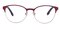 Macon Red Classic Wayframe Titanium Eyeglasses