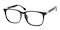 Meriden Black Classic Wayframe Plastic Eyeglasses