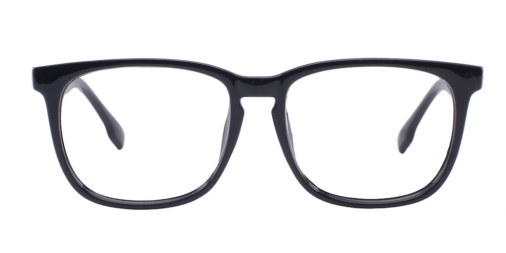 Meriden Black Classic Wayframe Plastic Eyeglasses