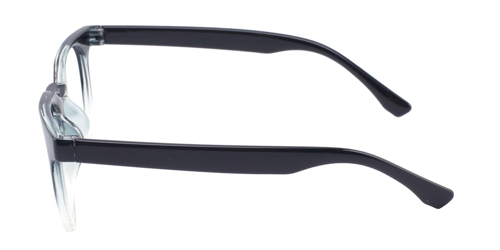 Minneapolis Black/Crystal Square TR90 Eyeglasses
