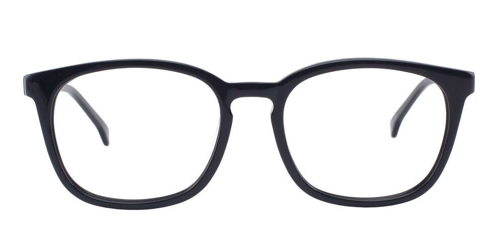 Kalamazoo Black Classic Wayframe Acetate Eyeglasses