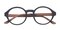 Gloversville Black/Brown Round Acetate Eyeglasses