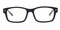 Lombard Black/Yellow Rectangle Acetate Eyeglasses