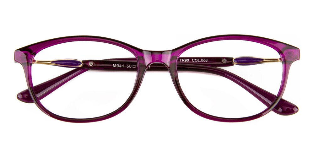 Isabel Purple Oval TR90 Eyeglasses