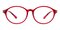 Hattiesburg Red Round TR90 Eyeglasses