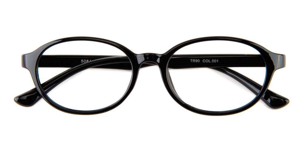 Union Black Oval TR90 Eyeglasses