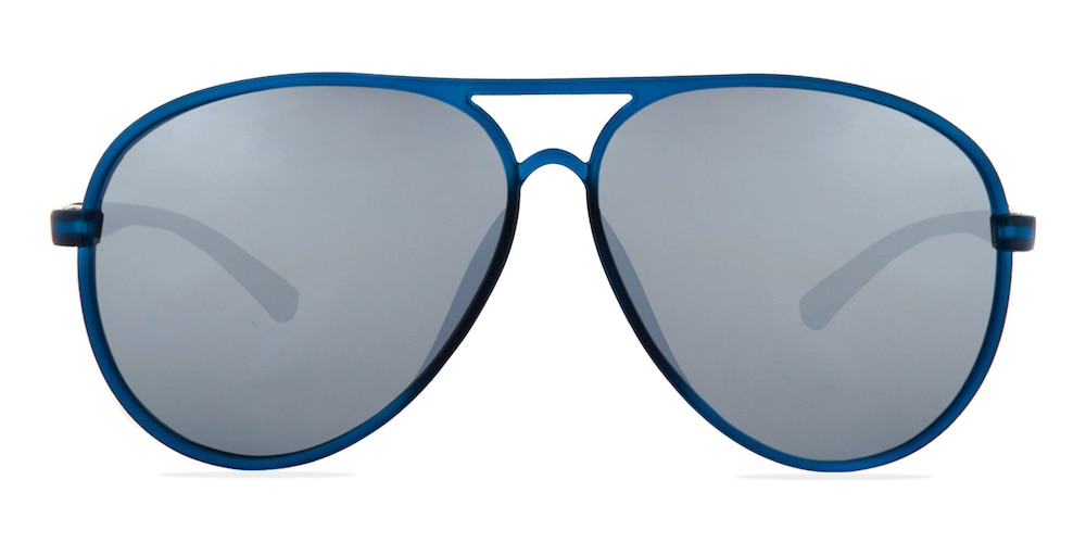 Baker Blue Aviator Plastic Sunglasses
