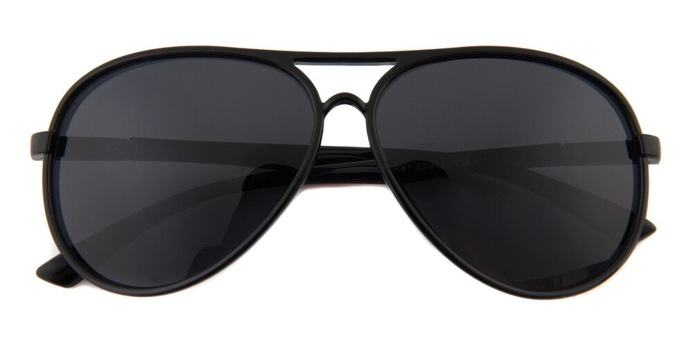 Baker Black Aviator Plastic Sunglasses