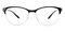 Redwing Black/Crystal Oval Plastic Eyeglasses