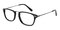 Moorhead Black Rectangle Acetate Eyeglasses