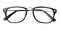 Moorhead Black Rectangle Acetate Eyeglasses