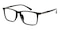 Reno Black Rectangle TR90 Eyeglasses