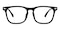 Trenton Black Rectangle TR90 Eyeglasses