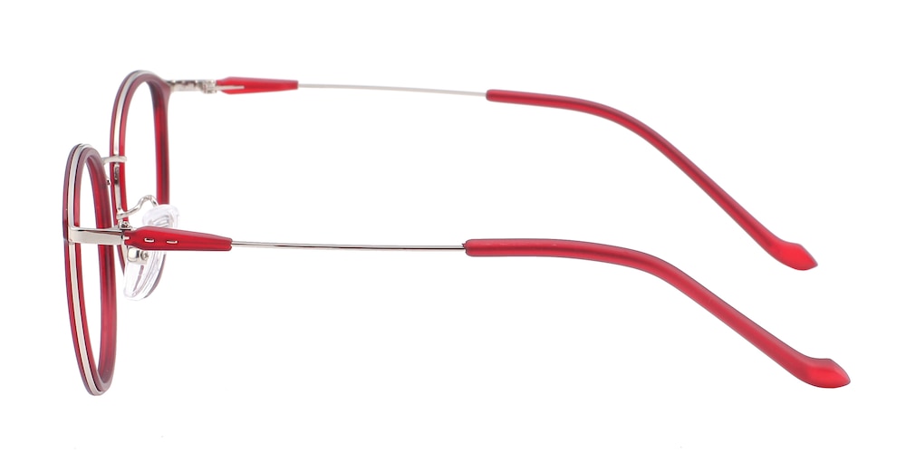 Pittsfield Red Round TR90 Eyeglasses