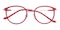 Pittsfield Red Round TR90 Eyeglasses