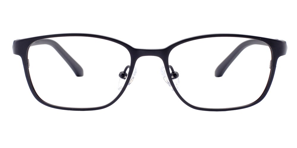 Lansing Black Classic Wayframe Titanium Eyeglasses