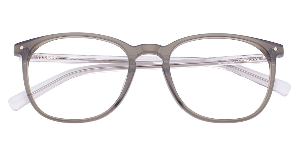 Baltimore Gray/Crystal Classic Wayframe Acetate Eyeglasses