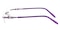 Joa Purple Oval Metal Eyeglasses