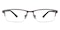 Glenn Gunmetal Rectangle Titanium Eyeglasses