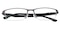 Glenn Gunmetal Rectangle Titanium Eyeglasses