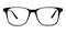 York Black Classic Wayframe Acetate Eyeglasses